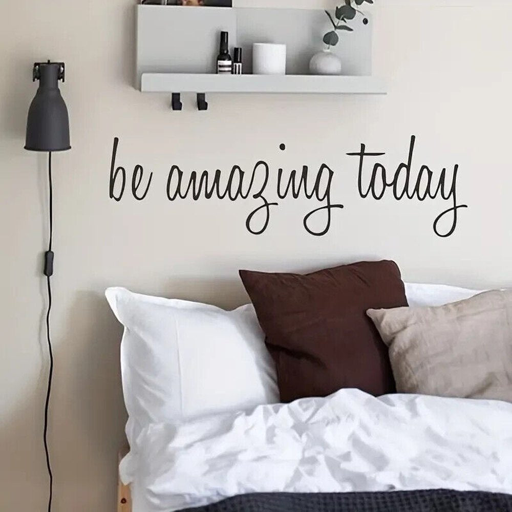 "Be Amazing Today" Inspirational Wall Decal 4.1" x 14.6" NEW! Home & Garden:Home Décor:Decals, Stickers & Vinyl Art Style Your Walls